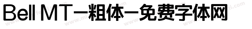 Bell MT-粗体字体转换